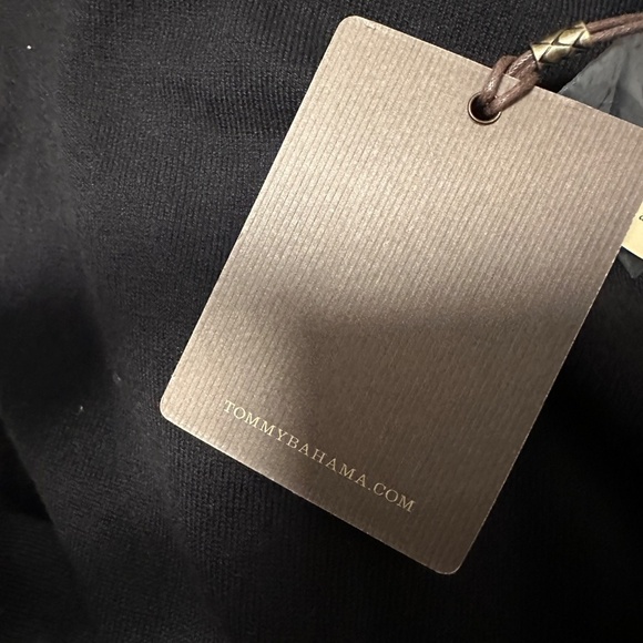 *TOMMY BAHAMA* Black Long Sleeve Dress NWT Size Medium (8-10) - Picture 7 of 11